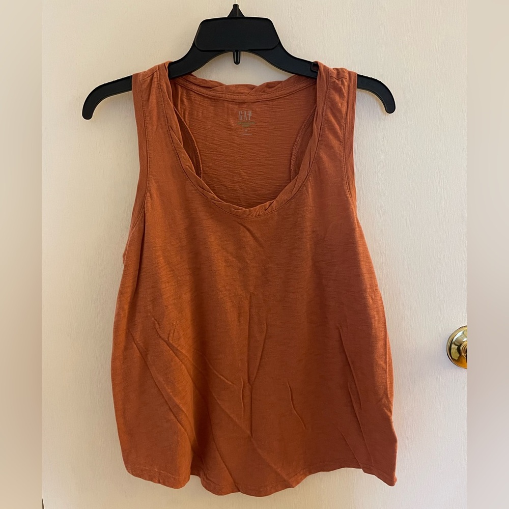 GAP Women's Light Orange Tank Top